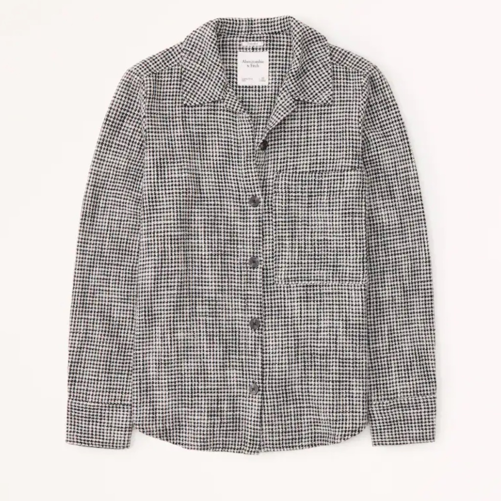 Oversized Tweed Shirt